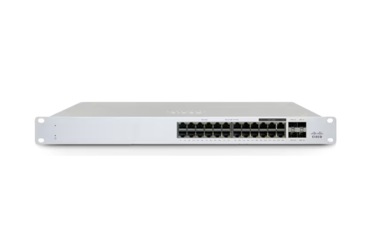 Cisco Meraki Cloud Managed Switch, 24 Gigabit Ethernet Ports, 4 SFP Uplinks, POE, MS130-24P-HW, Unclaimed, Refurbished, Original