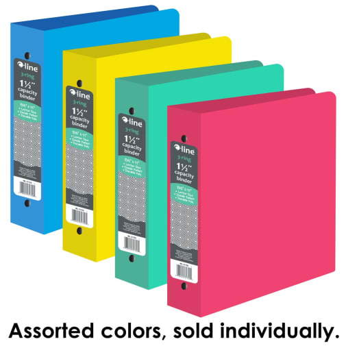 3-Ring Poly Binder 1.5" (assorted color)