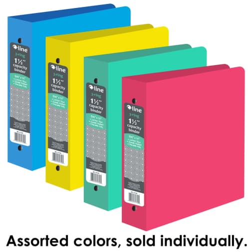 3-Ring Poly Binder 1.5" (assorted color)