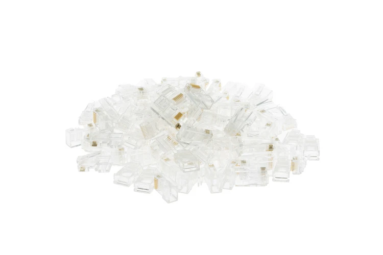 RJ45 Cat5e Modular Plugs/Connectors For Stranded Wire  - Qty 100