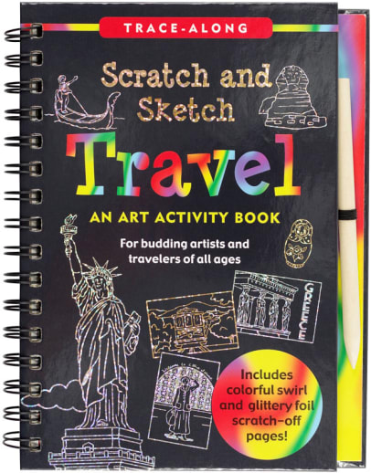 Travel Trace-Along Scratch & Sketch Activity Book