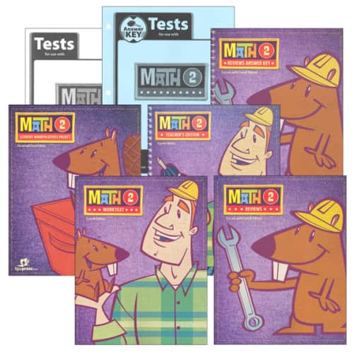 BJU Press Math 2 Home School Kit 4th Edition (updated)
