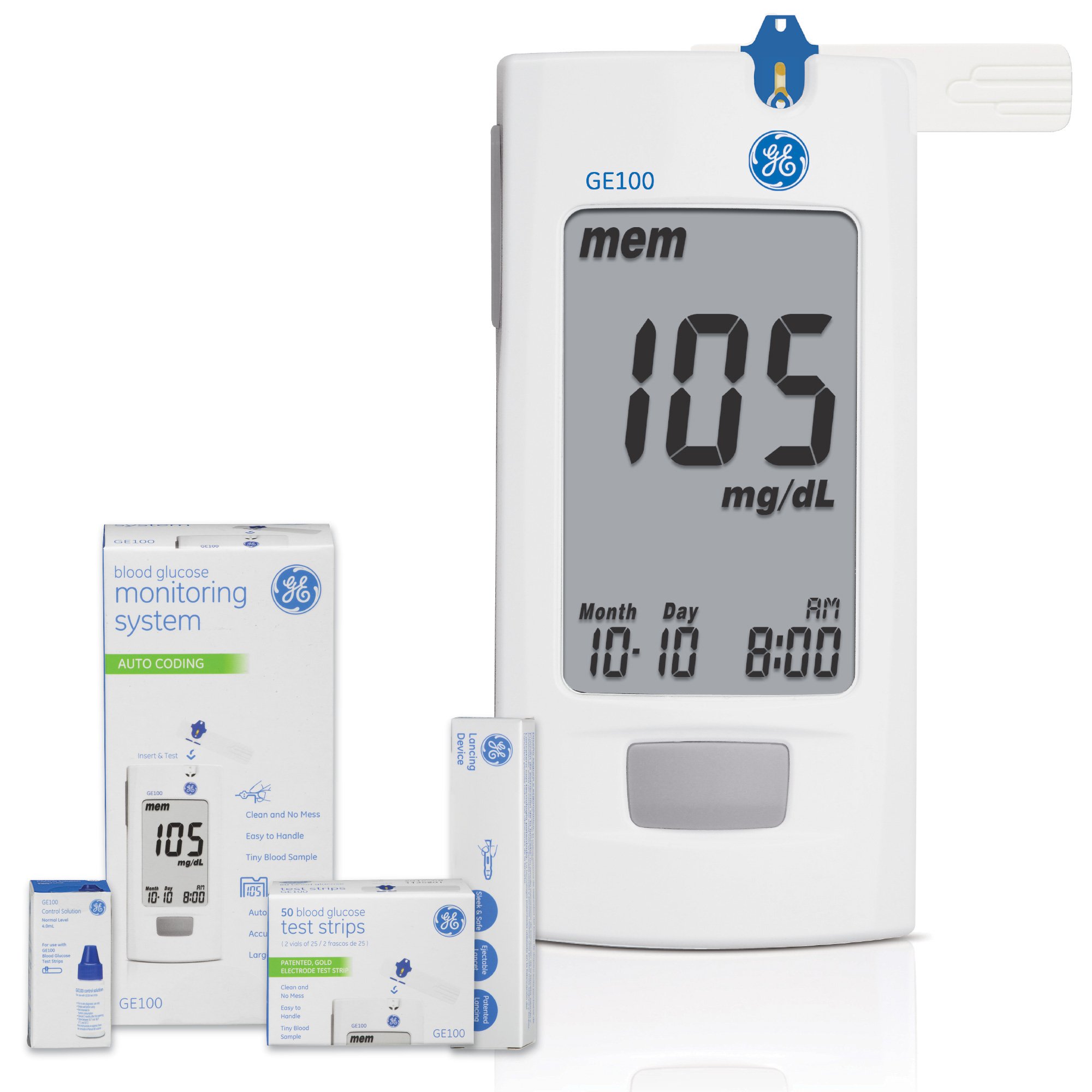 GE Blood Glucose Meter Bundle MK 1250937