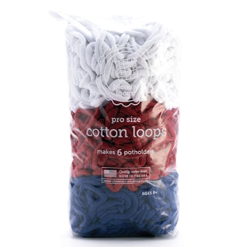 Friendly Loom Potholder Cotton Loops - 4th of July (PRO Size)