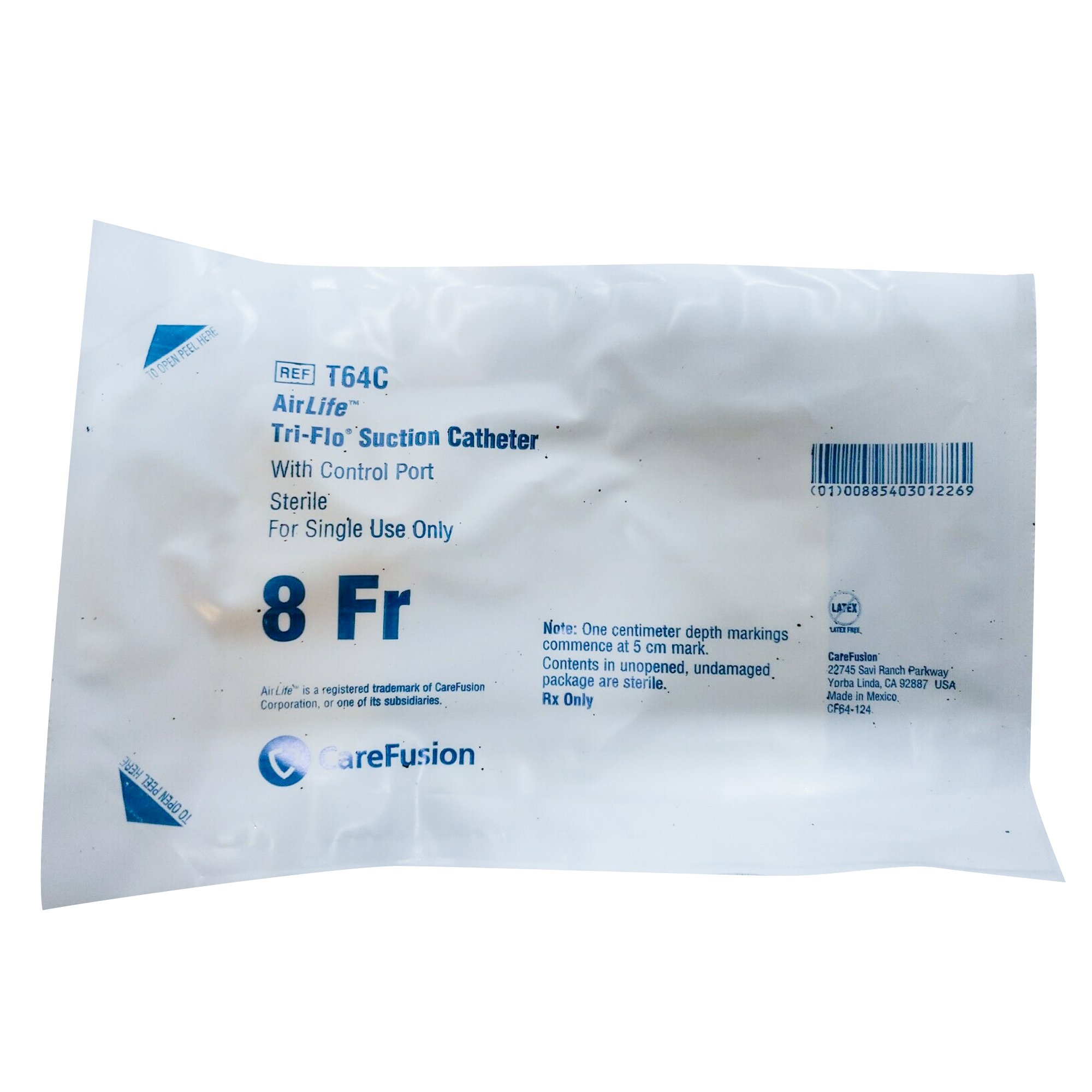 AirLife Single Style Suction Catheter, Straight Type, Up to 20 cm length MK 251191
