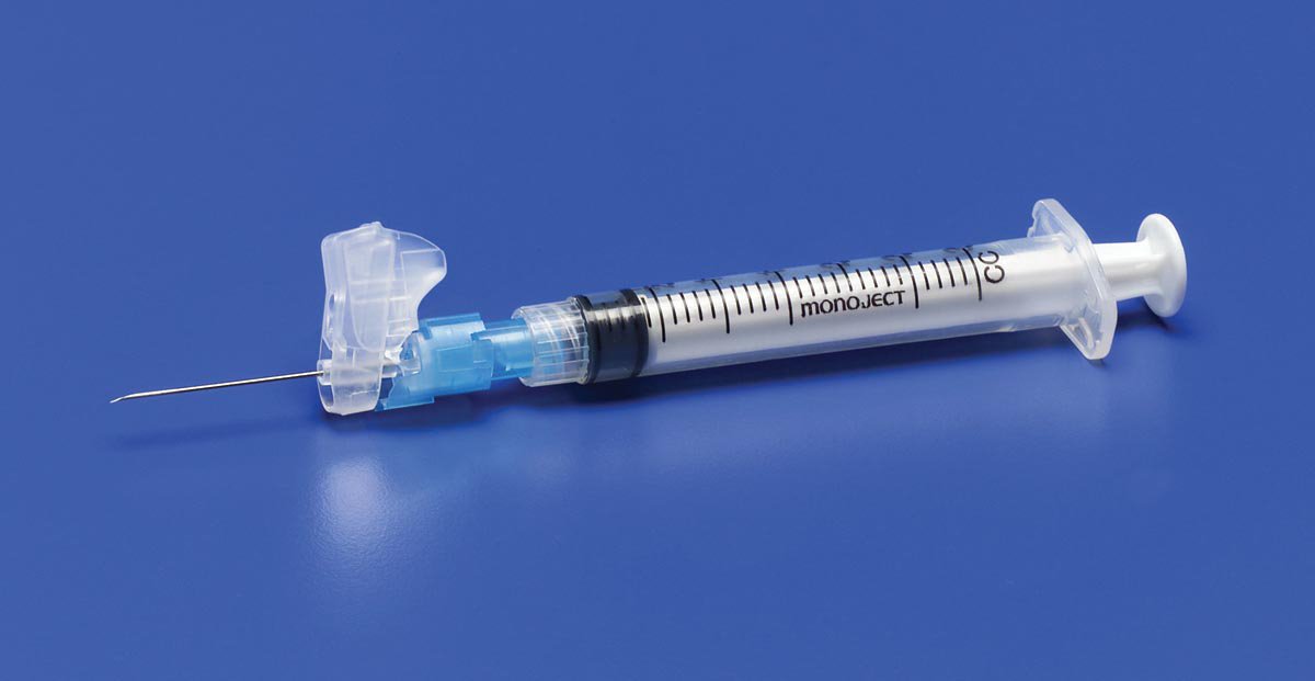 Magellan Syringe with Hypodermic Needle, 21 Gauge, 1-1/2 Inch Needle Length MK 457065