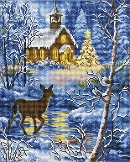 Chapel in the Snow Diamond Dotz Square Kit (Intermediate)