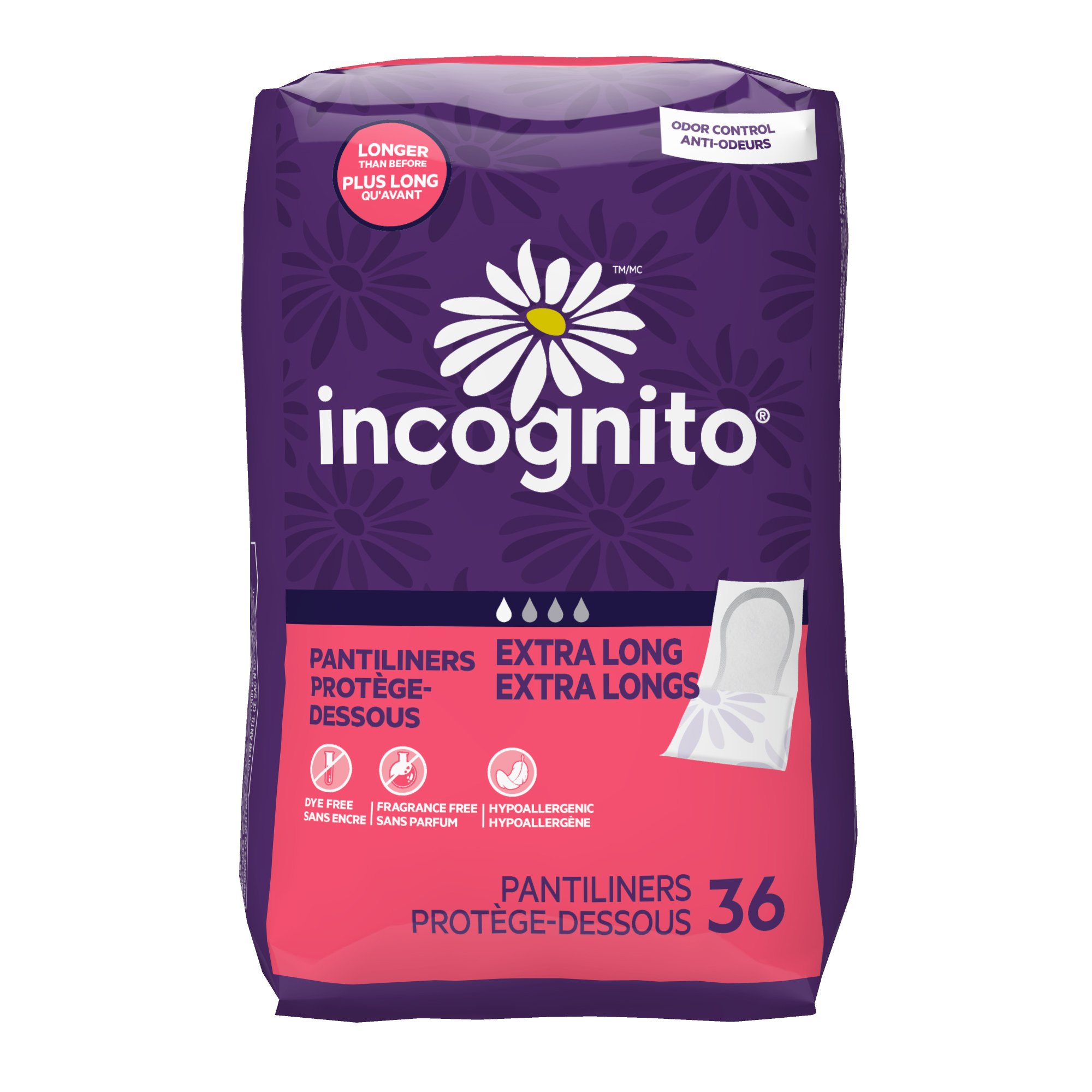 Panty Liner Incognito Long Light Absorbency MK 1259653