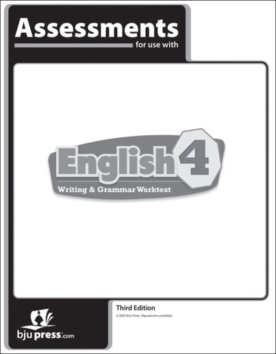 BJU Press English 4 Assessments 3rd Edition