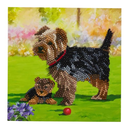 Crystal Art Card Kit - Dogs