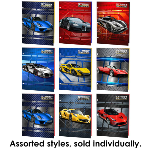 Street Racers Portfolios - Assorted Styles