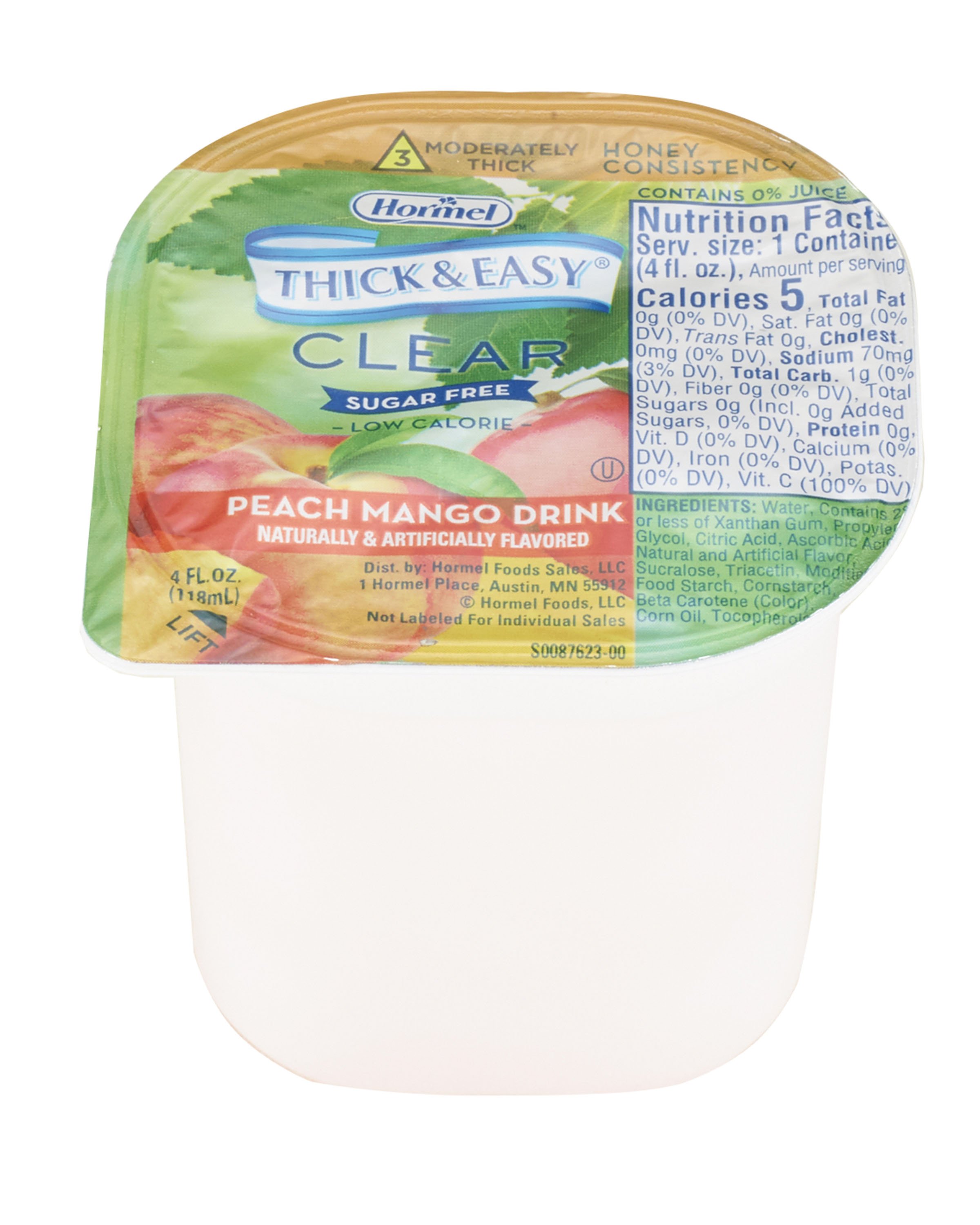 Thick & Easy Clear Honey Consistency Sugar-Free Peach Mango Thickened Beverage MK 1058823