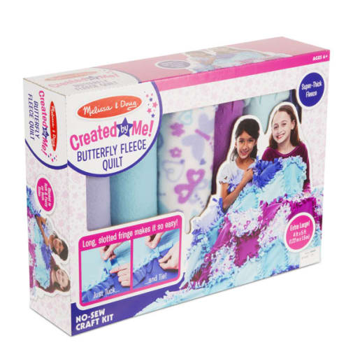 Melissa & Doug Created by Me! Butterfly Fleece Quilt