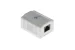 RJ45 Single Port Cat5e Surface Mount Jack White, 110 Punch Down