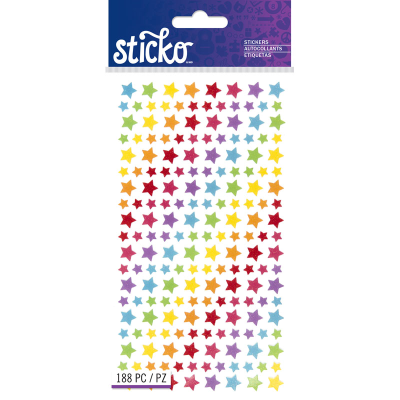 Tiny Glitter Stars Stickers