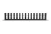 Kendall Howard 1U Finger Duct Cable Manager