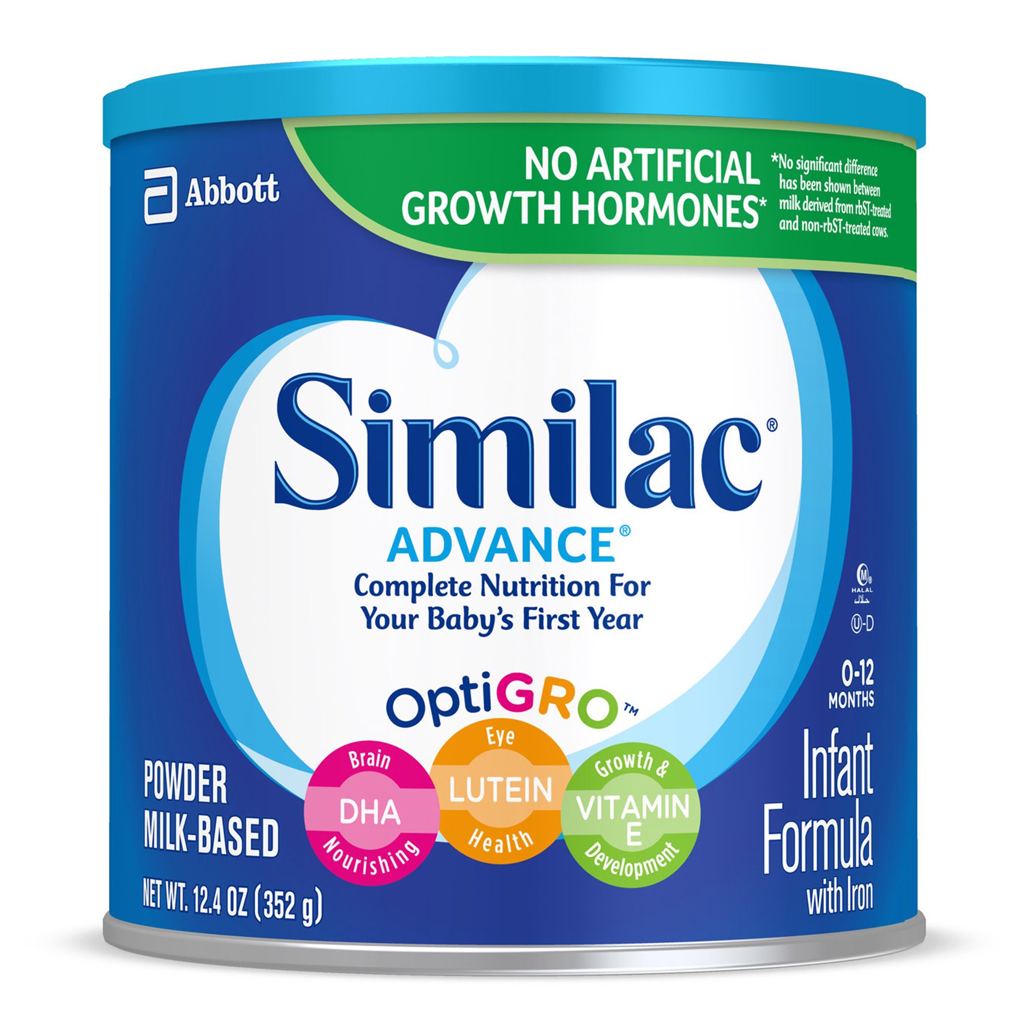 Similac Advance 20 Infant Formula, Powder, 12.4-ounce can MK 746696