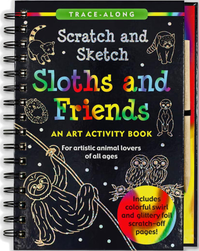 Sloths and Friends Trace-Along Scratch and Sketch Activity Book
