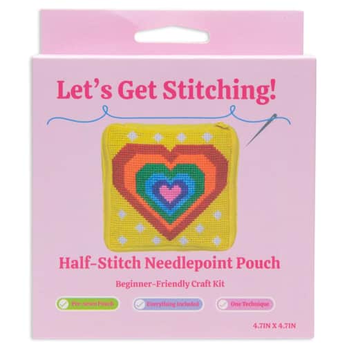 Let's Get Stitching! Heart Bag