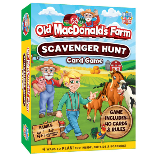 Old MacDonald's Farm Scavenger Hunt Card Game