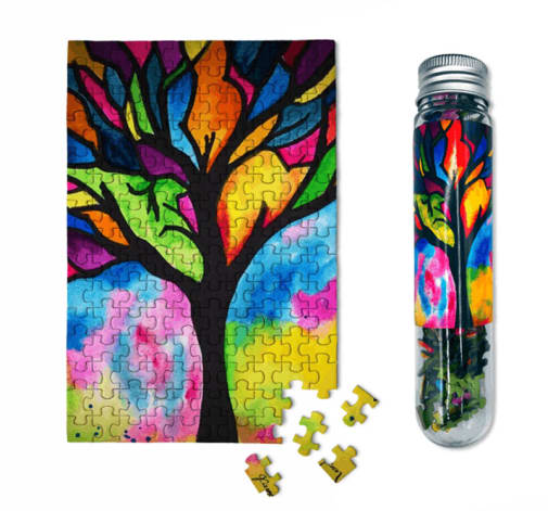 MicroPuzzles Stained Glass Tree 150-Piece Jigsaw Puzzle