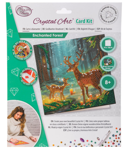 Crystal Art Card Kit: Enchanted Forest