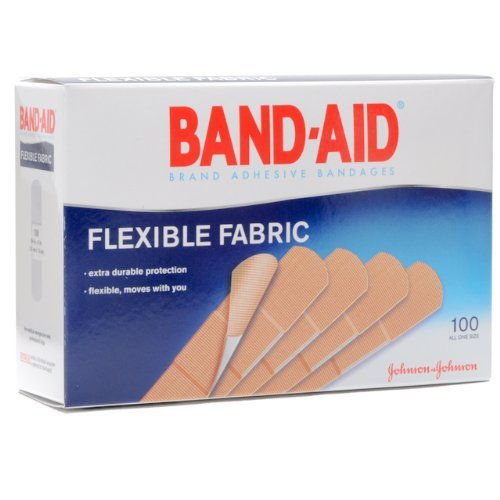 Band-Aid Flexible Fabric Tan Adhesive Strip, 1 x 3 Inch MK 785430