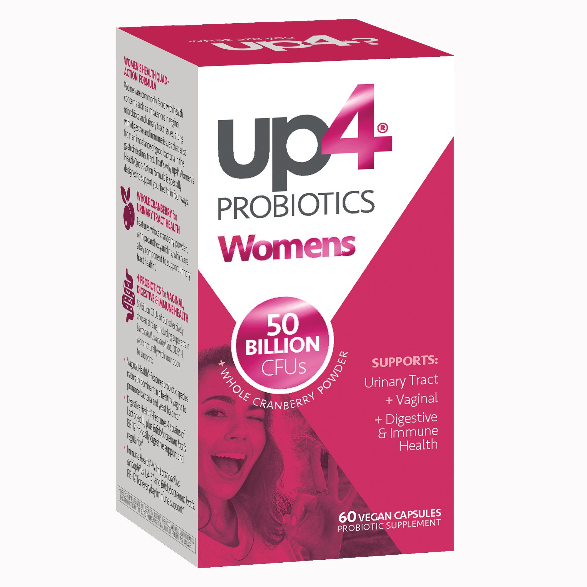 up4 Probiotics Women's Urinary Tract + Vaginal + Digestive + Immune Support MK 1268974