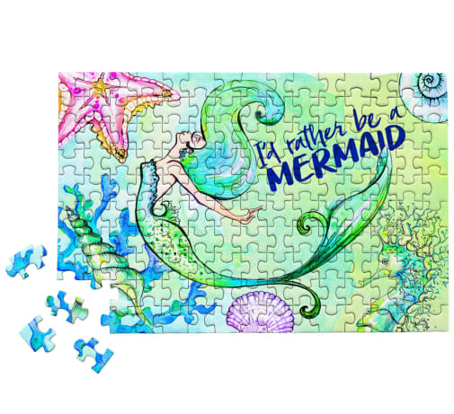 MicroPuzzles Mermaid Life 150-Piece Jigsaw Puzzle