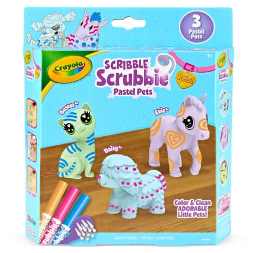 Crayola Scribble Scrubbie Pastel Pets (3 pack)