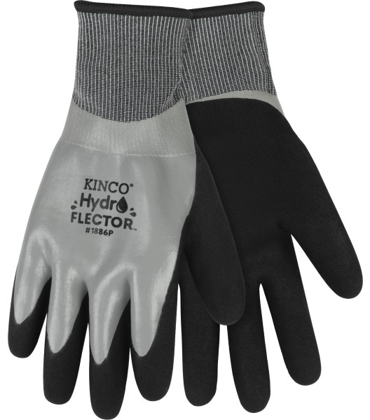 HydroFlector&trade; Lined Waterproof Thermal Knit Shell & Double-Coated Nitrile