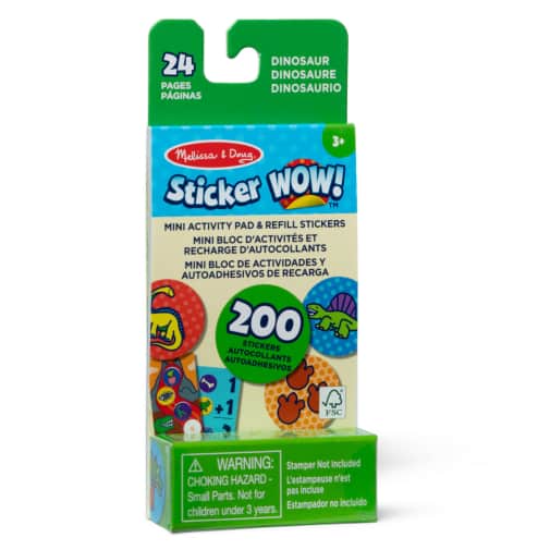 Melissa & Doug Sticker WOW! Mini Activity Pad with Refill Stickers - Dinosaurs