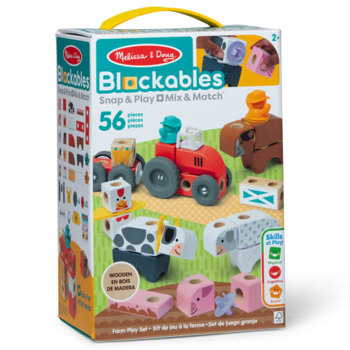 Melissa & Doug Blockables Farm Play Set