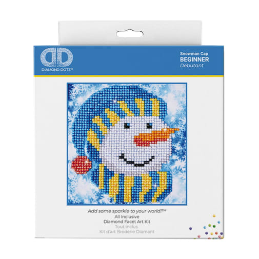 Diamond Dotz Snowman Cap Diamond Painting Kit (Beginner)