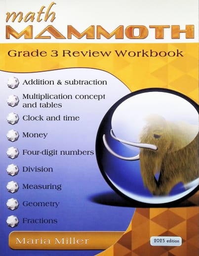 Math Mammoth Review Workbook Grade 3 (2025 ed.)