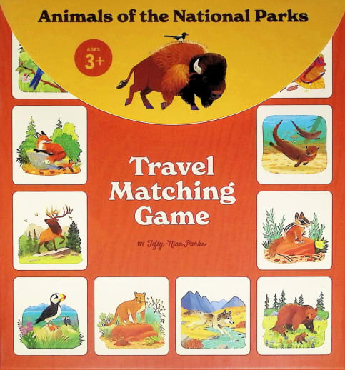 Animals of the National Parks - Traveling Matching Game