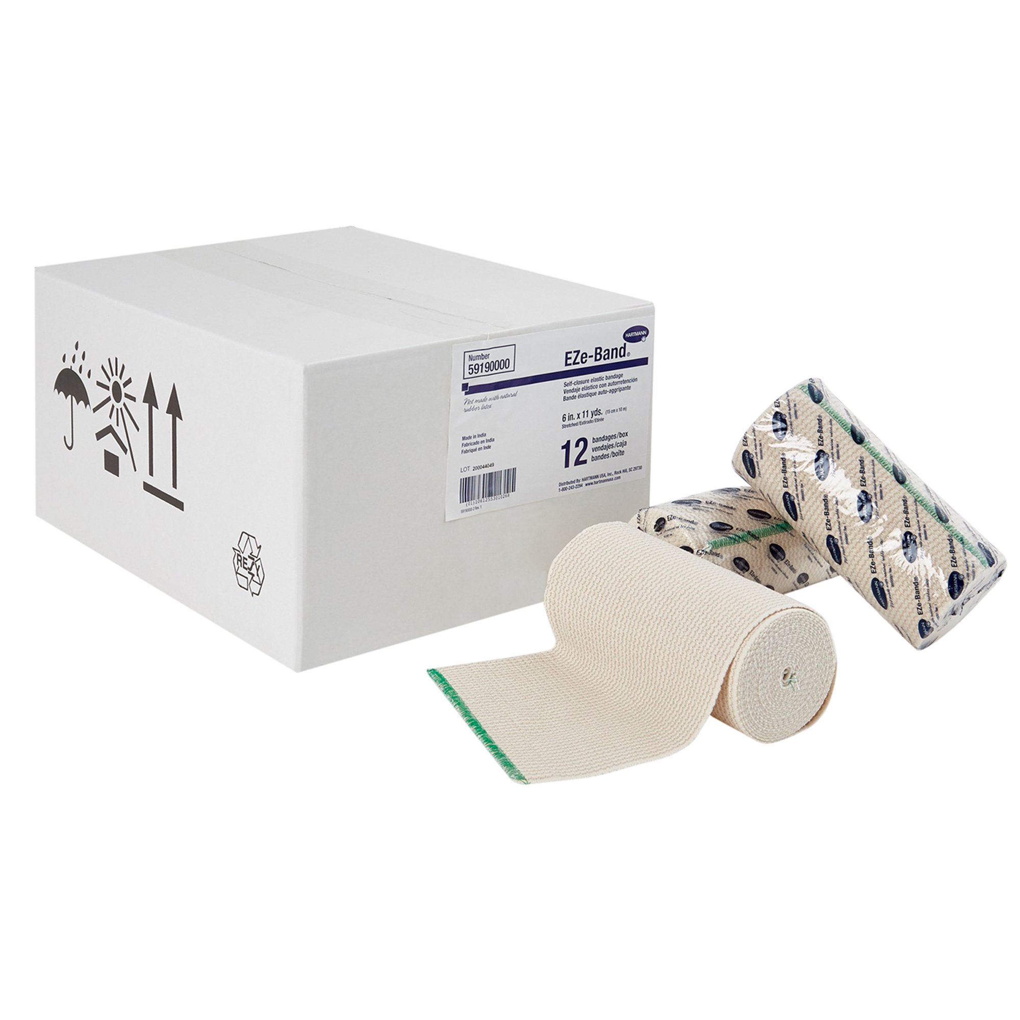 EZe-Band LF Double Hook and Loop Closure Elastic Bandage, 6 Inch x 11 Yard MK 478271