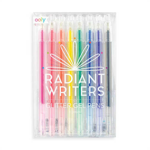Radiant Writers Glitter Gel Pens (set of 8)