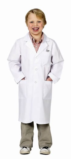 Aeromax Junior Lab Coat 3/4 Length - size 4/7