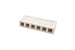 Keystone Surface Mount Box, 6 Port, White