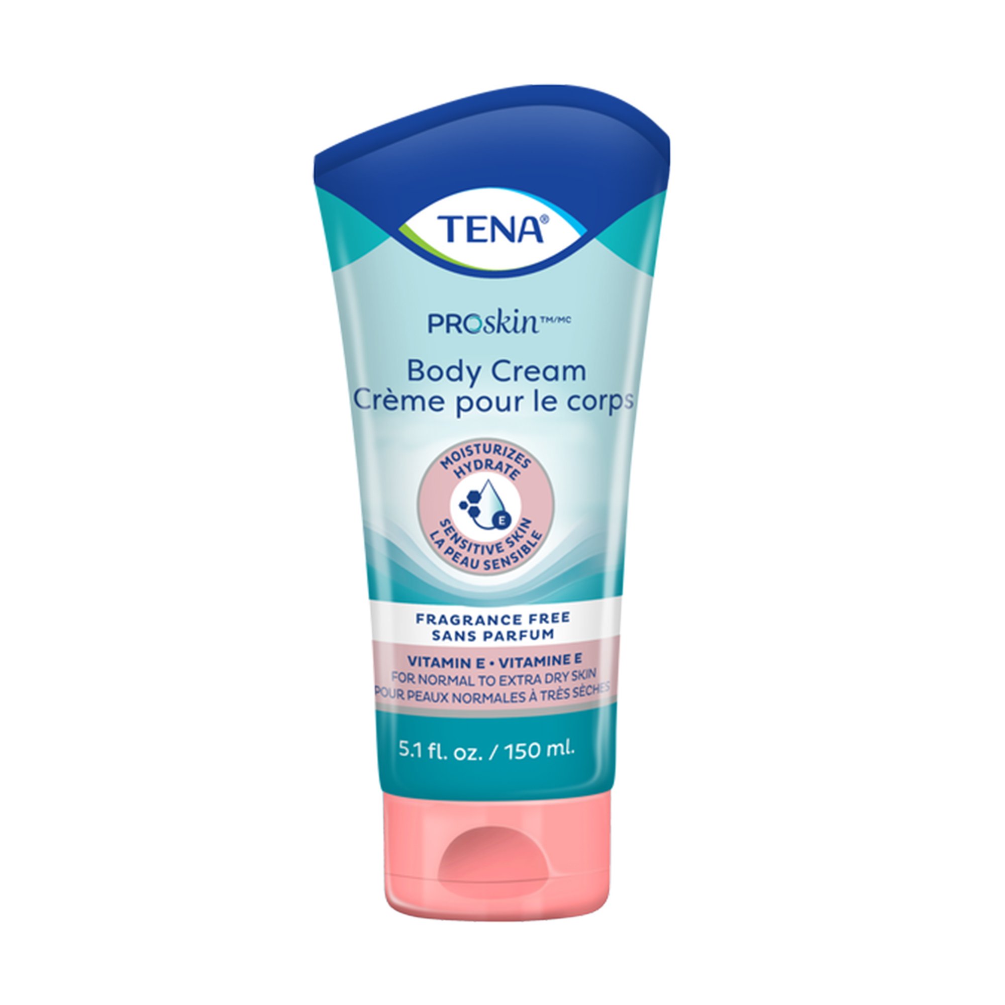Hand and Body Moisturizer TENA Proskin 5.1 oz. Tube Unscented Cream CHG Compatible MK 1228739