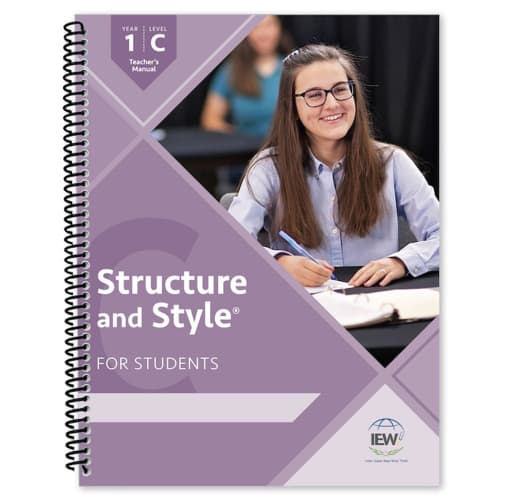 IEW Structure and Style for Students: Year 1 Level C Teacher's Manual only