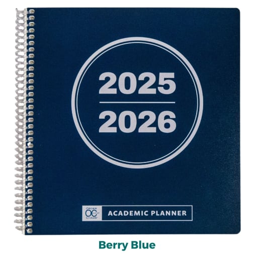 Academic Planner - Personal Size: Berry Blue July 2025 - June 2026