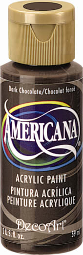 Americana Acrylic Paint 2 oz Dark Chocolate