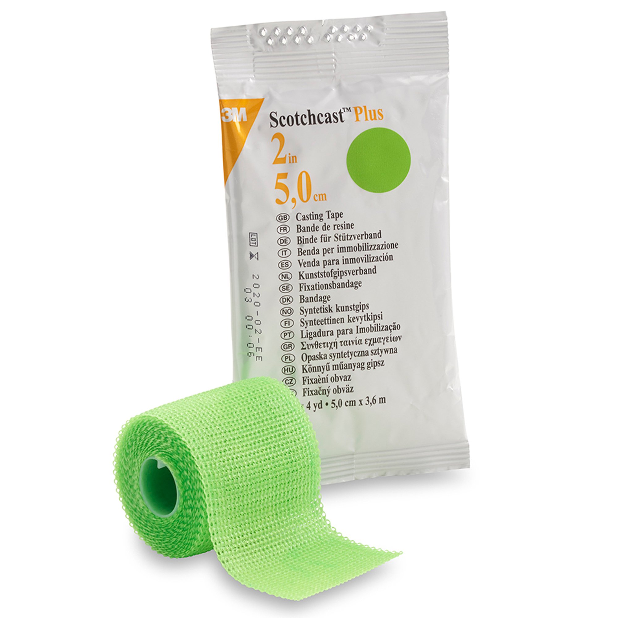 3M Scotchcast Plus Bright Green Cast Tape, 2 Inch x 4 Yard MK 199241