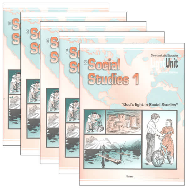 Christian Light Social Studies 101-105 LightUnit Set Sunrise Edition