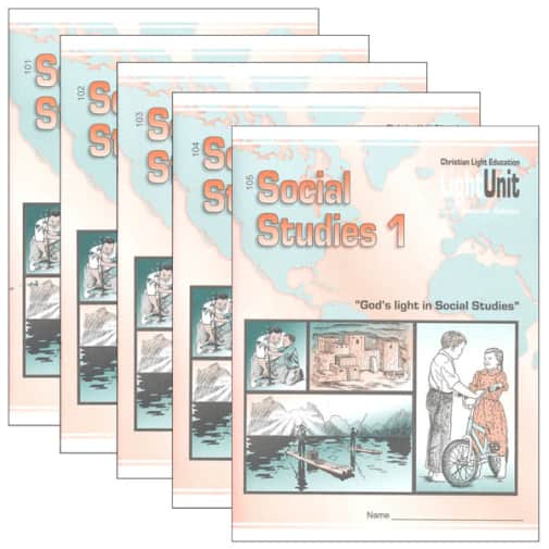 Christian Light Social Studies 101-105 LightUnit Set Sunrise Edition