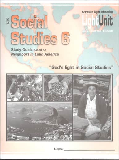 Christian Light Social Studies 605 LightUnit Sunrise Edition