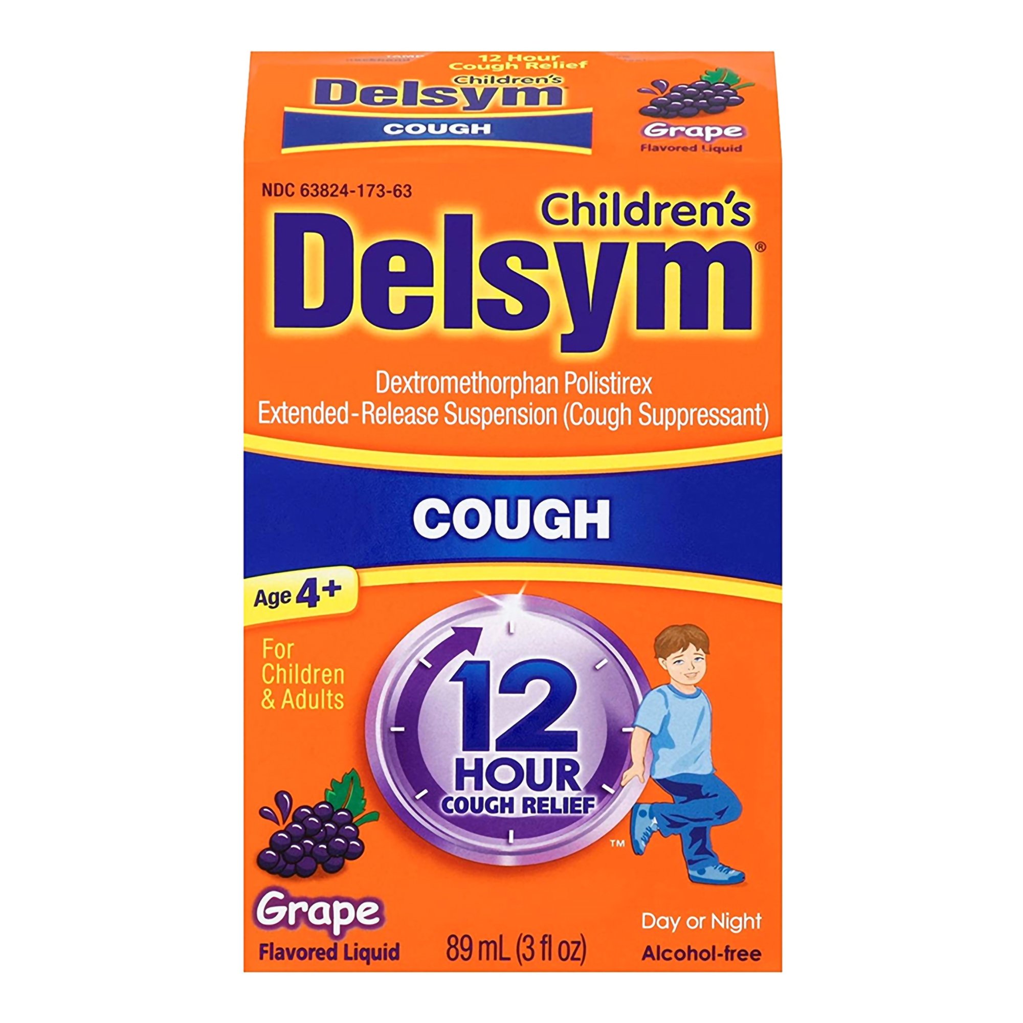 Delsym Dextromethorphan HBr Cold and Cough Relief MK 734903