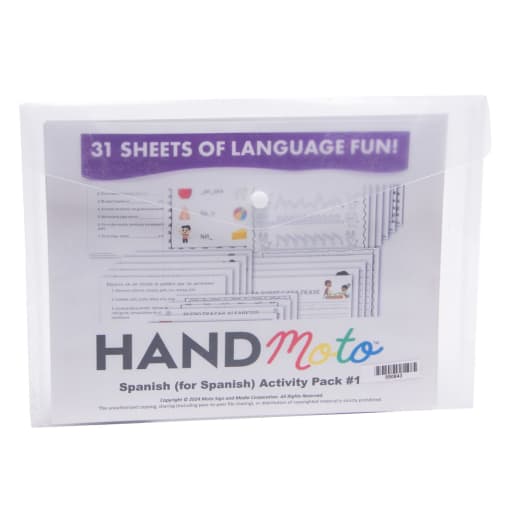 HandMoto Spanish-Spanish Activity Pack #1